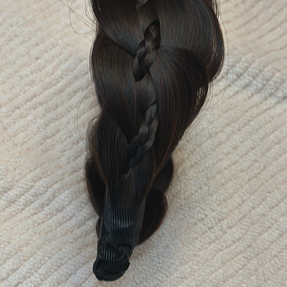 1pc non slip wide brimmed braid wig new cut hair hoop Dark brown - Picture 6 of 6